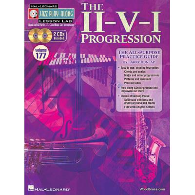 Partitions jazz&blues HAL LEONARD JAZZ PLAY ALONG LESSON LAB VOL.177 - THE II-V-I- PROGRESSION Tous instruments