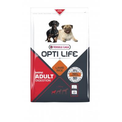 Comparer les prix de Opti Life Adult Mini Digestion pour chien 2,5 kg