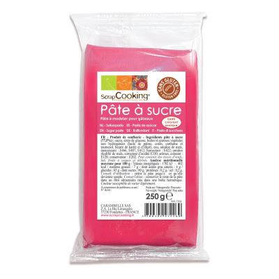 Pâte à sucre fuchsia (vanille) - 250 gr - Scrapcooking