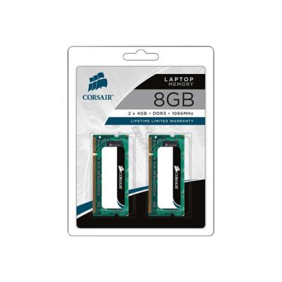 Corsair - DDR3 - 8 GB : 2 x 4 GB - SO DIMM 204-PIN