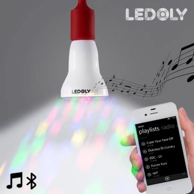 Ampoule à 2 lumières LED avec haut-parleur et télécommande