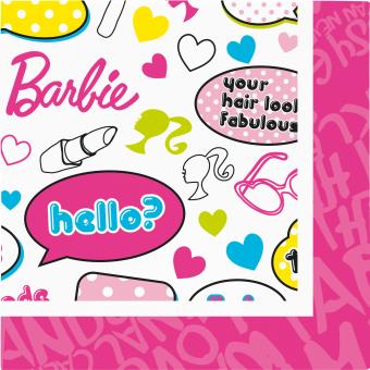 Serviettes De Table Barbie Decoration Anniversaire Article De Fete Achat Prix Fnac