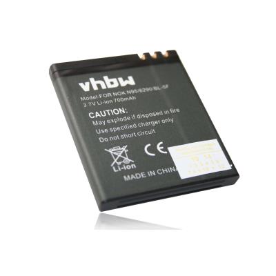 Batterie Li-Ion pour NOKIA 6210 Navigator / 6290 / 6710 Navigator / E65 / N93i (Incompatible avec N93) / N95 / N96, remplace les batteries Nokia BL-5F