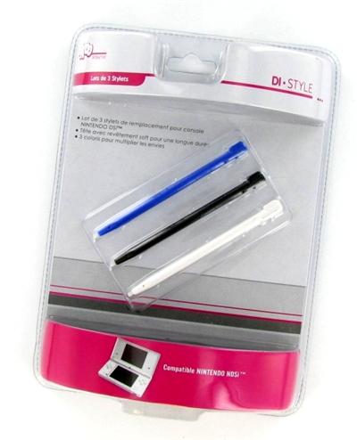 Lot de 3 Stylets couleurs pour NDSi - Blister