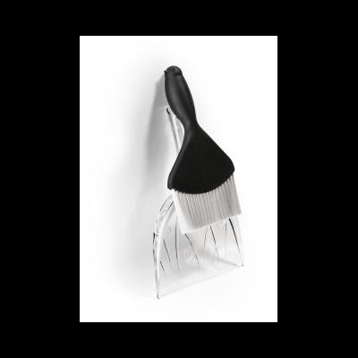 Ramasse poussières et miettes de table - Brosse + pelle oiseau - Noir