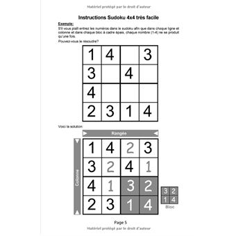 Livre de Sudoku pour les Enfants 5 - 10 ans, une passion pour les chiffres:  Sudoku puzzle pour les Enfants, 4x4 - 6x6 - 9x9 grilles, 438 sudoku, avec  des solutions by Luis Max
