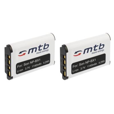 2x Batterie NP-BX1 pour Sony DSC-H400, HX50, HX50V, HX60, HX60V, HX80, HX90, HX90V, HX300, HX400, HX400V, RX1, RX1R, RX1R II, RX100, RX100 II, RX100 I