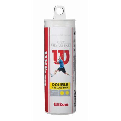 Balles squash Wilson Staff Squash 3 Ball Tube Double Dot - Taille :Taille unique