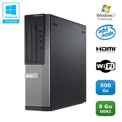 Pc dell optiplex 390 dt g630 2.7ghz 8go 500go graveur dvd wifi hdmi win 7 pro