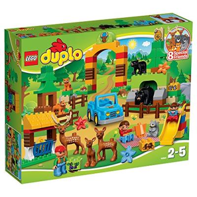 Lego duplo ville - 10584 - jeu de construction - le parc de la forêt