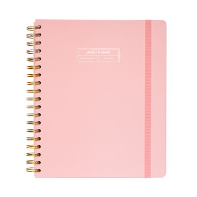 Agenda Scolaire Semainier 2019/2020 Grand Format Basic La Vie En Rose Wire-O Anglais