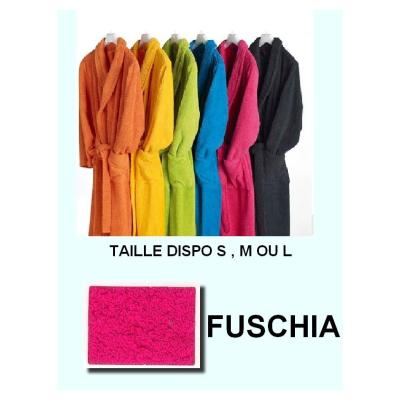 Peignoirs adulte 100% coton 350 gr rose fuchia