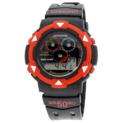 Montre Digi-Tech /DT102925 en Caoutchouc Noir