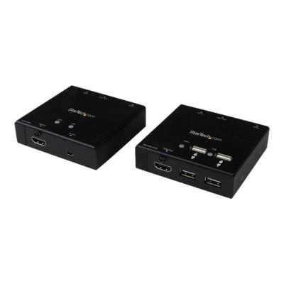 Startech.com Extendeur Hdmi Sur Cat6 Jusqu'à 50 M Avec Hub Usb 2.0 À 4 Ports - 1080P - Rallonge Vidéo/Audio/Infrarouge/Usb
