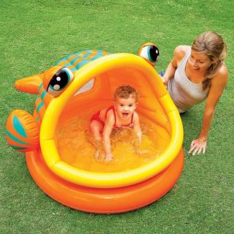 Intex Piscine Gonflable Bébé Enfant Pataugeoire Poisson Exotique 124