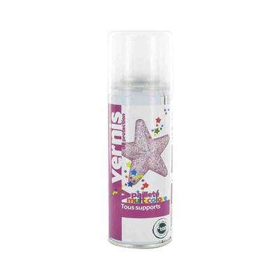 Vernis pailleté muticolore spray 125 ml - megacrea
