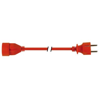 Rallonge électrique 2P+T 3G1.5 protection enfant pour l'extérieur 40.00 m orange
