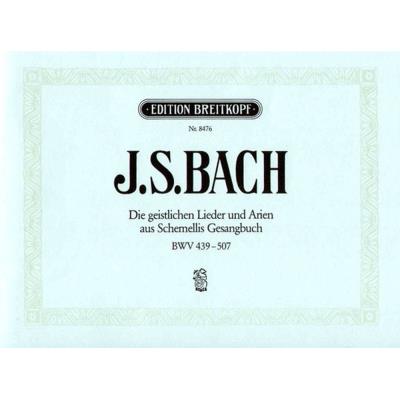 Partitions classique EDITION BREITKOPF BACH J.S. - GEISTL. LIEDER+ARIEN SCHEMELLI - CHANT, PIANO Voix solo, piano