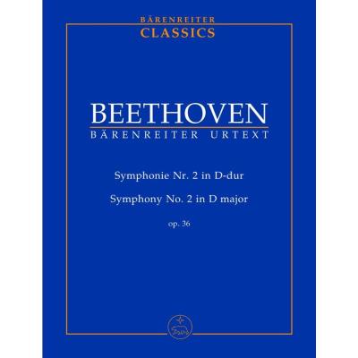 Partitions classique BARENREITER TASCHENPARTITUREN BEETHOVEN L.V. - SYMPHONIE N°2 EN RE MAJEUR OP.36 - CONDUCTEUR POCHE Format poche