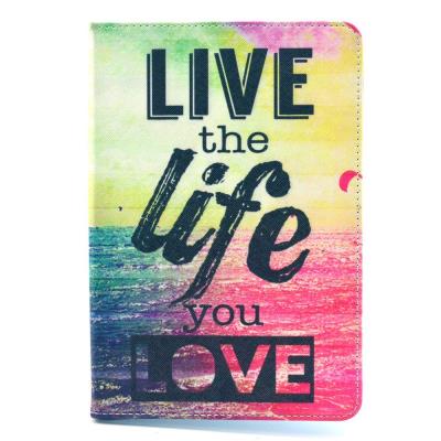 Etui en PU Quote Live the Life You Love pour IPAD Mini / Mini 2 / Mini 3