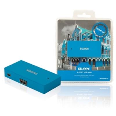 Hub usb 4ports bleu curaçao sweex