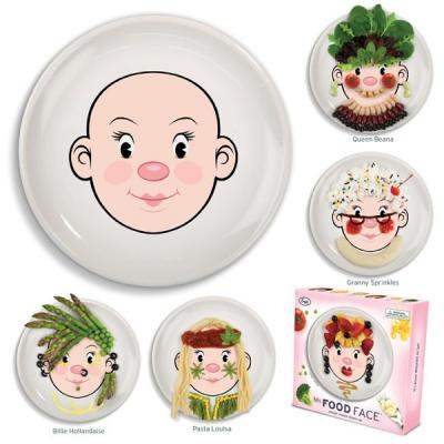 Assiette visage à décorer Fille - Miss Food - Fred & Friends