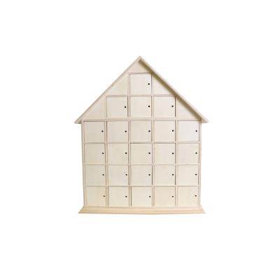 Calendrier de l'Avent en bois Artemio : Maison