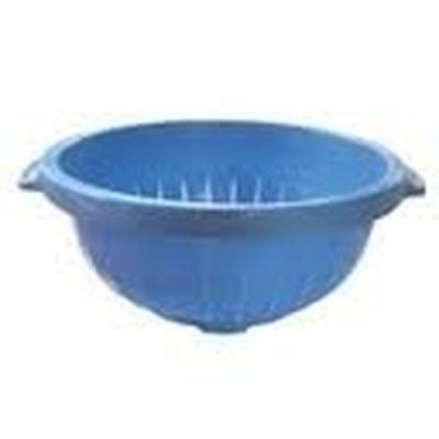 Aluminium et plastique passoire 24cm 3 pieds*bleu *riv.