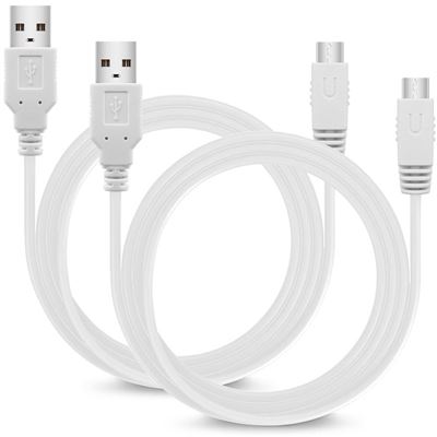 2x Chargeur Cable USB pour Nintendo Wii U Gamepad
