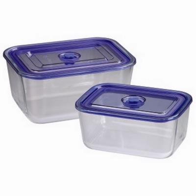 Xavax-lot de boîtes p. Congélateurs/fours en verre,2 p.,rectangul.,1500ml,3050ml