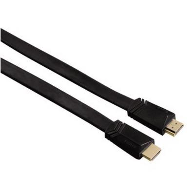 Hama-câble hdmi™ haute vitesse, fiche mâle - fiche mâle, plat, ethernet, 3,0 m