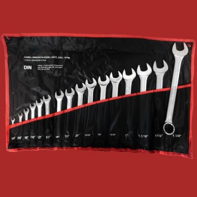 lot de 16 clé mixte US auto moto du 1/4 au 1 1/4