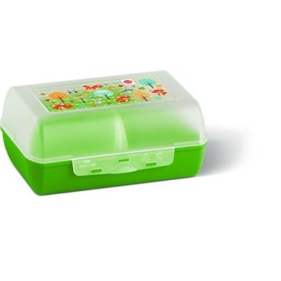 Emsa 515698 variabolo clipbox boîte repas avec cloison, renard - 16 x 11 x 7 cm-passe au lave-vaisselle sans bpa
