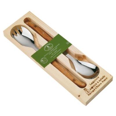 LAGUIOLE JEAN DUBOST 97148 COFFRET BOIS NATUREL SERVICE SALADE