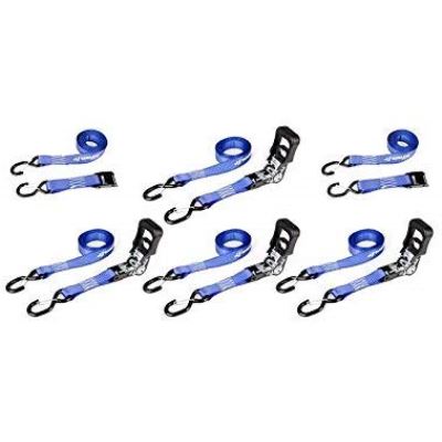Sifam Coffret 6 Sangles 4pcs 25mm X 4.5M A Cliquet 2pcs 25mm X 3.6M Autobloquante