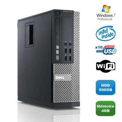 PC DELL Optiplex 790 SFF Intel Pentium G840 2.8Ghz 4Go DDR3 500Go WIFI Win 7 Pro