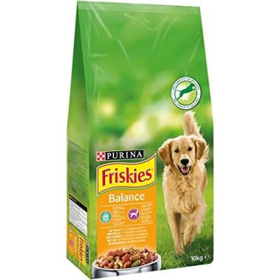 Friskies chien balance au poulet et légumes ajoutés 10 kg croquettes pour chien adulte