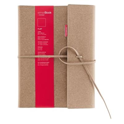 Transotype carnet de notes sensebook flap, modèle m, feuilles blanches 75010500
