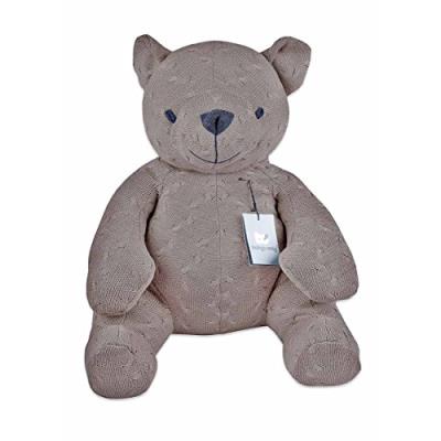 Baby's only peluche ourson tricot uni taupe (55 cm) - taupe