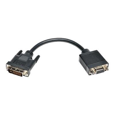 Tripp Lite 8in DVI to VGA Adapter Converter Cable DVI-I Dual Link to HD15 M/F 8 - carte d'écran - 20 cm