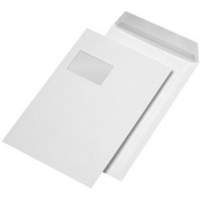 Mailmedia versandtasche c4 haftklebend, mit fenster, wei§ 287380