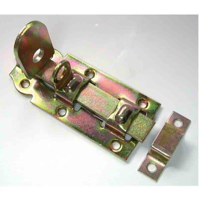 STRAUSS - Verrou platine acier Alsace droit zingué 100 mm