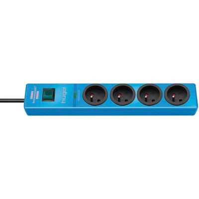 Brennenstuhl - brennenstuhl multiprise parafoudre hugo!, 4 prises, bleu 1150611384
