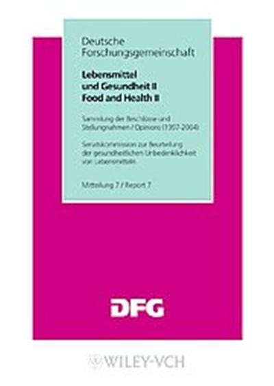 Lebensmittel Und Gesundheit II / Food and Health II