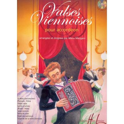 Partitions classique LEMOINE MAUGAIN MANU - VALSES VIENNOISES + CD - ACCORDÉON Autres claviers