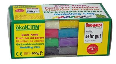 Okonorm - Pâte à modeler écologique multicolore 500g