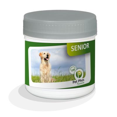 Pet-phos canin senior compléments alimentaires pour chiens agés 100 comprimés