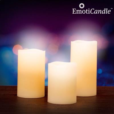 Bougies en cire à flamme LED avec capteur de souffle