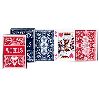 Jeu de 55 cartes - Wheels Poker : Rouge