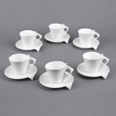 Table Passion - Coffret 6 Tasses / Sous Tasses The 18Cl Libra Blanc